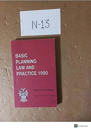 Basic Planning Law And Practice 1990