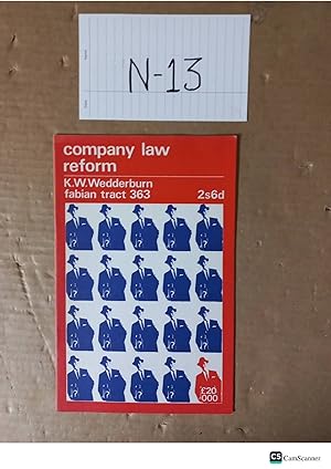 Company Law Reform By Wedderburn