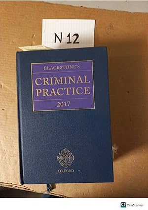 Blackstone's Criminal Practice 2017