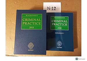 Blackstone's Criminal Practice 2018 With 1st Supplement