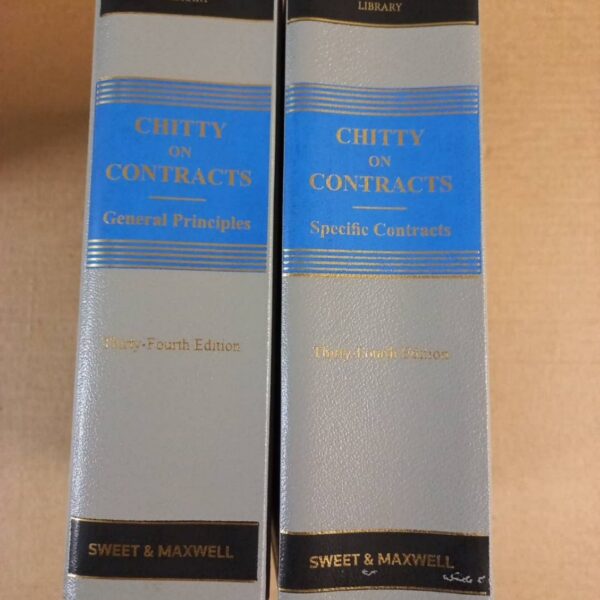 Chitty On Contracts Thirty Fourth Edition Volume 1 and 2 Complete set (Hardback)