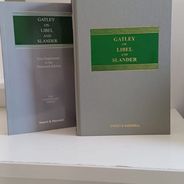 Gatley on Libel and Slander 13 edition