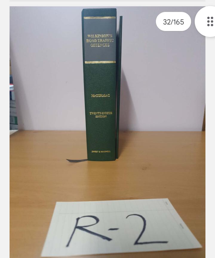 Wilkinson's Road Traffic Offences Twenty-eighth Edition by McCormac and a supplement
