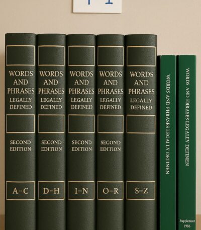 Words and Phrases Legally Defined