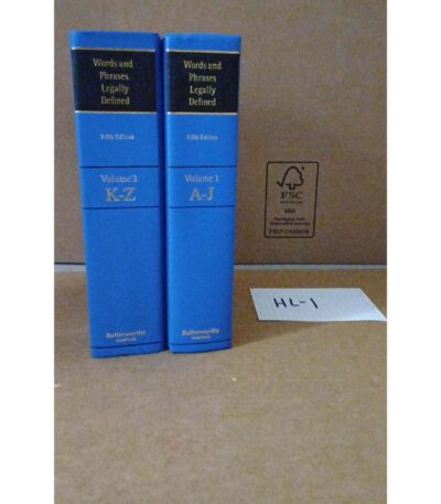Words and Phrases Legally Defined 5th edition