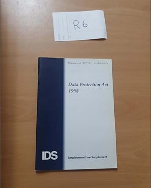 Data Protection Act 1998 IDS Employment Law Handbook