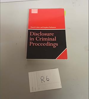 Disclosure in Criminal Proceedings by Corker and Parkinson