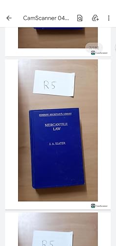 Mercantile law by Slater