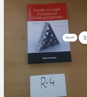 Goode on Legal Problems of Credit and Security Fourth Edition by Louise Gullifer