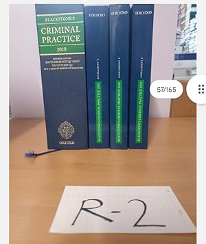 Blackstone's Criminal Practice 2018 by Ormerod and Perry and Supplements