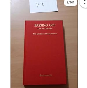 PASSING OFF law and practice by John drysdale and Michael Silverleaf