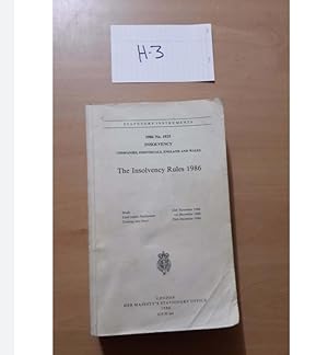 1996 No 1925 Insolvency companies,individuals, england and wales THE INSOLVENCY RULES 1986