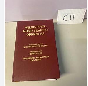 WILKINSON'S ROAD TRAFFIC OFFENCES 15th Edition By Halnan, Wallis