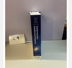 CONTEMPORARY INTELLECTUAL PROPERTY 4th Edition By Brown, Cornwell
