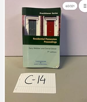 RESIDENTIAL POSSESSION PROCEEDINGS 7th Edition By Webber, Dovar