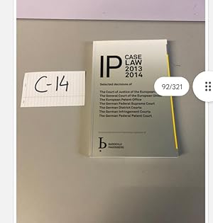 IP CASE LAW 2013, 2014