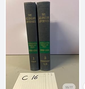 THE ALL ENGLAND LAW REPORTS 1936-1981 Volumes 1&3 consolidated tables and intex