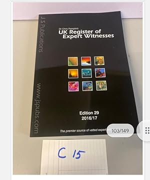 UK REGISTER OF EXPERT WITNESSES Edition 29 .2016/17