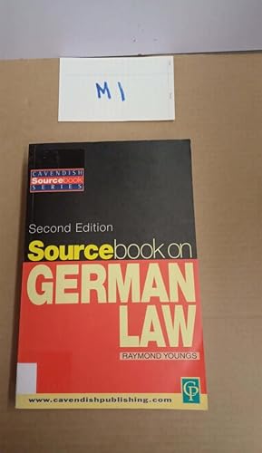Sourcebook on GERMAN LAW by RAYMOND YOUNGS Second Edition
