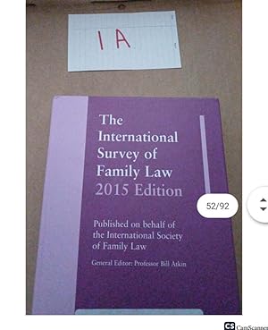 The International Survey of Family Law 2015 Edition General Editor: Professor Bill Atkin (Copy)