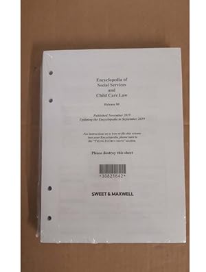 Encyclopedia of Social Services and Child Care Law 2019