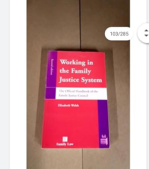 Working in the Family Justice System Elizabeth Walsh Second edition