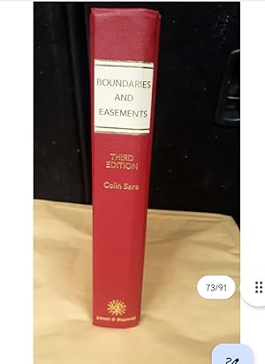 BOUNDARIES AND EASEMENTS THIRD EDITION Colin Sara