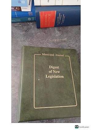 Municipal Journal Digest of New Legislation