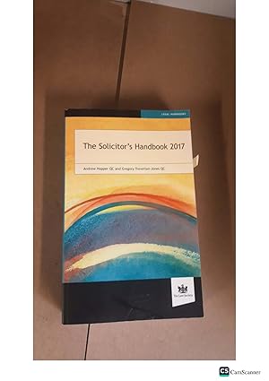 The Solicitor's Handbook 2017 Andrew Hopper QC and Gregory Treverton Jones QC