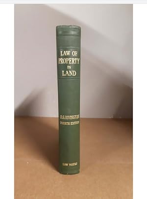 LAW OF PROPERTY IN LAND H.G.RIVINGTON FOURTH EDITION