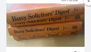BUSY SOLICITORS DIGEST full set of 4 volumes