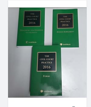 THE CIVIL COURT PRACTICE 2016 forms and supplements Seller: UK LAW BOOK S