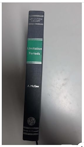 Limitation Periods A. McGee