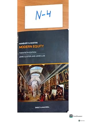 Modern Equity Twentieth Edition by Glister and James lee