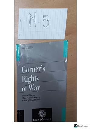 Garner's Rights of Way 6th Edition Professor JF Garner