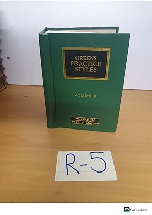 Greens Practice styles looseleaf vol 2