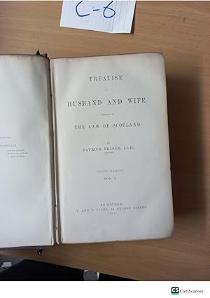 Treatise on Husband and Wife 2nd edition vol 1 by Fraser