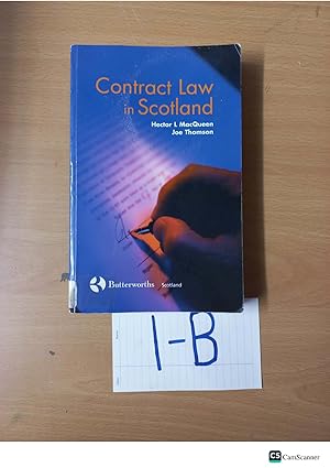 Contract Law in Scotland by L MacQueen and Joe Thomson