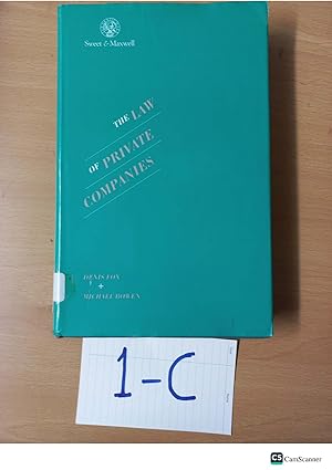 The Law of Private Companies by Denis Fox and M Bowen