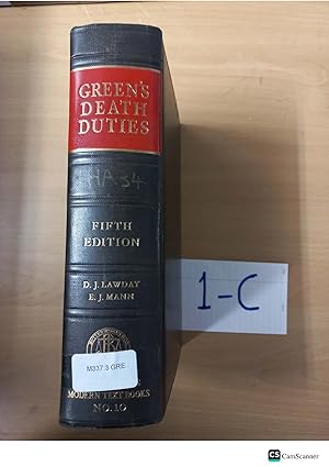 Green's Death Duties fifth edition by J Lawday and J Mann