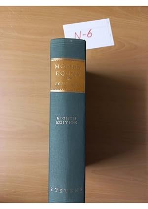 Modern equity The Principles of equity 8th edition by Hanbury