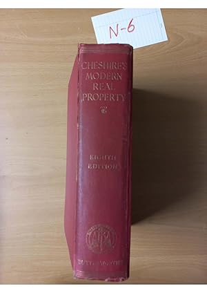 The Modern Law of Real Property 8th edition by Cheshire