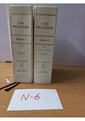 Civil Procedure 2003 vol 1, 2 by Hill and Hurst