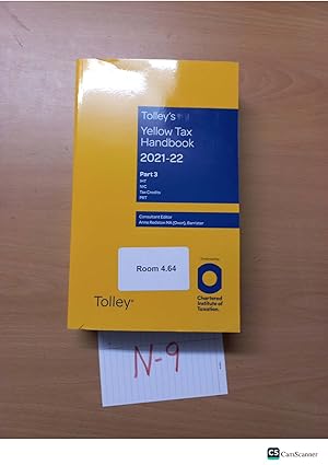 Tolley's Yellow Tax Handbook 2021-22 part 3 Consultant Editor Anne Redston MA (Oxon), Barrister