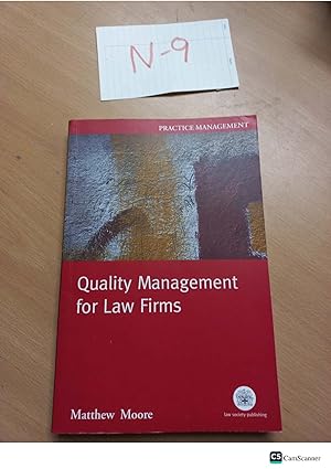 Quality Management for Law Firms by Matthew Moore