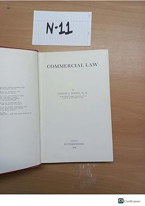 Commercial Law By Gordon J Borrie