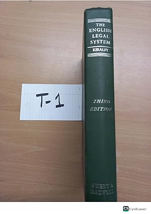 The English Legal System 3rd edition by Kiralfy
