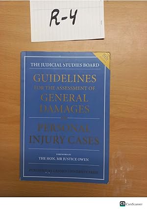 Guidelines for the Assessment of General Damages in Personal Injury Cases 8th edition by Justice Owen