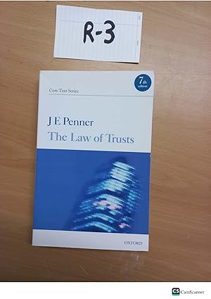 The Law Of Trusts 7th Ed By J E Penner