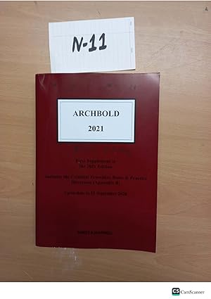 Archbold Criminal, Pleading Evidence And Practice 1st Supplement To 2021 Ed